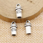 Berlock Kaffe Takeaway-mugg 15x10mm Antiksilver, 1st