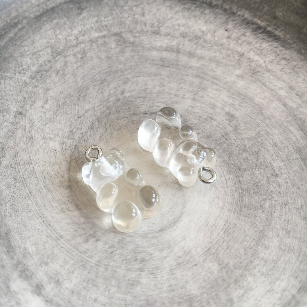 Godisnallar Berlocker 21x7mm Resin Transparent, 2st