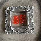 Godisnallar Berlocker 21x7mm Resin Röd, 2st