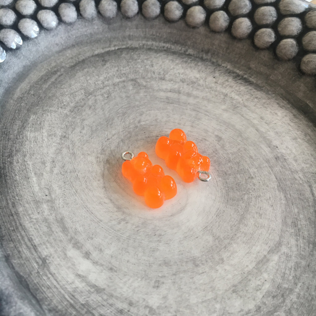 Godisnallar Berlocker 21x7mm Resin Orange, 2st