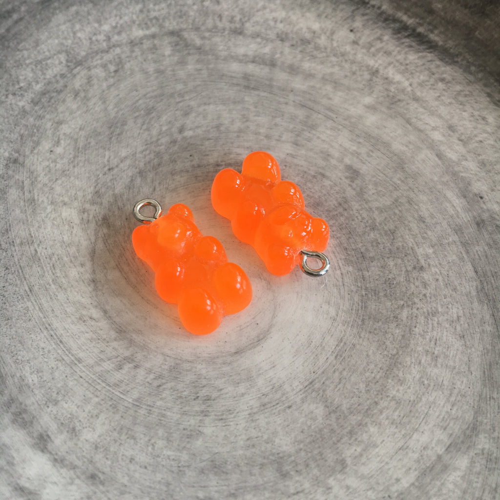 Godisnallar Berlocker 21x7mm Resin Orange, 2st