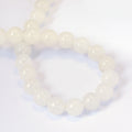 Vit Jade 8mm Naturliga Ädelstenar, 1 sträng (ca 38cm)