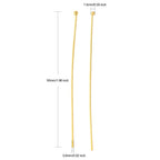 Kulpinnar Hattpinnar 50mm Gyllene 1,5mm Kula Nickelfria, 25-pack