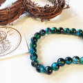 Glaspärlor 8mm Mixfärgad Swirl, 20st