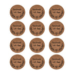 Klistermärken 2,5cm Handmade with Love, 48st