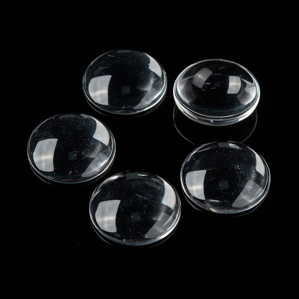 Transparenta Cabochons Flatbacks 25mm, 6st