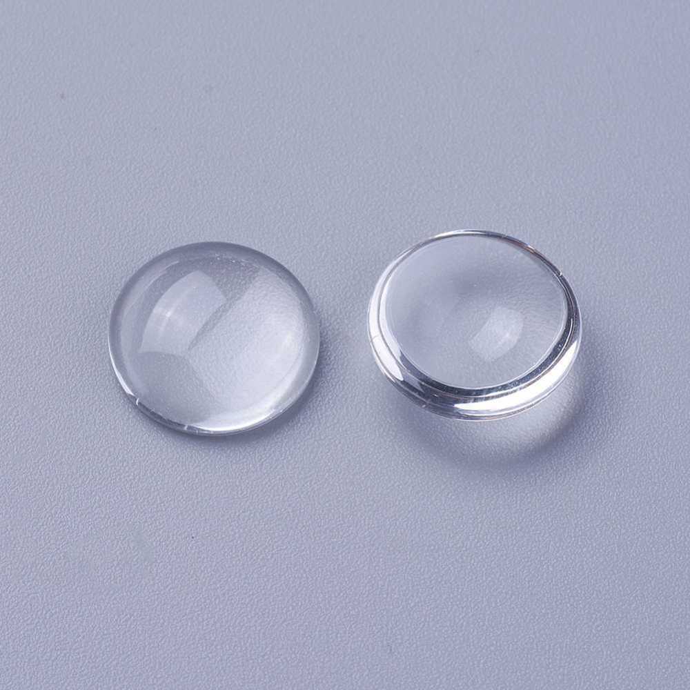 Transparenta Cabochons Flatbacks 11,5-12mm, 10st