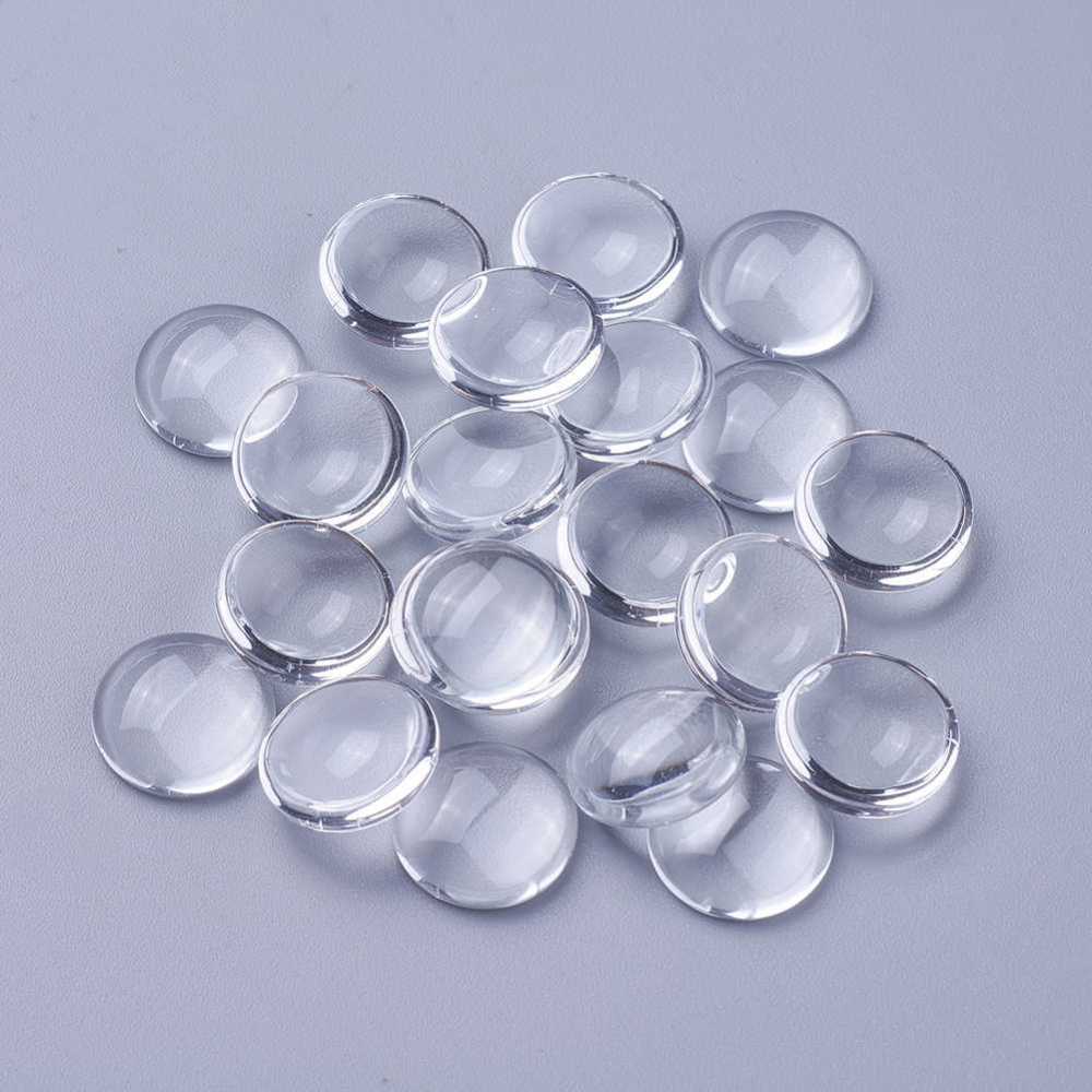 Transparenta Cabochons Flatbacks 11,5-12mm, 10st