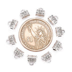 Tub Berlockhållare Bails 5,5x7,5mm Antiksilver, 8st