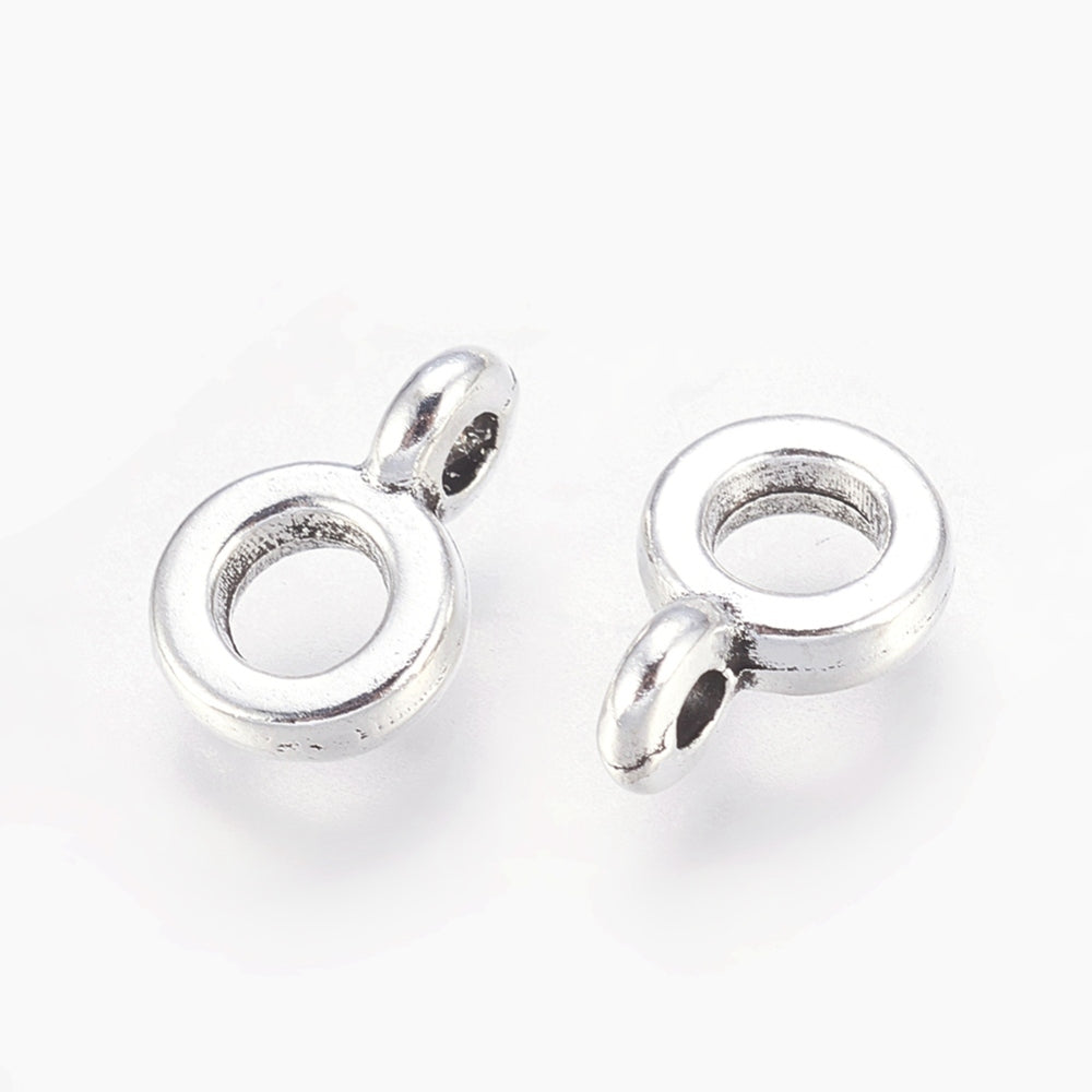 Tub Berlockhållare Bails 6,5x2mm Antiksilver Nickelfria, 10st
