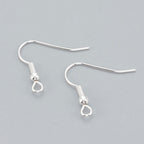 Örhängeskrokar Fiskkrokar Stålkrokar 925 Silverpläterade Nickelfria, 10-pack