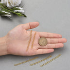 Kedjeförlängare i Järn 70mm Gyllene Nickelfria, 5st