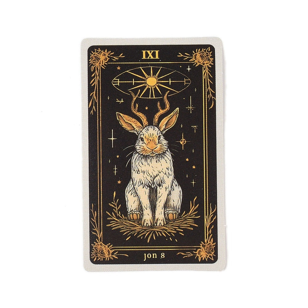 Klistermärken Tarot-tema Kaniner 35x58mm Stickers, 50st olika motiv