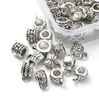 Tub Berlockhållare Bails Antiksilver, 10st (1 av varje modell)