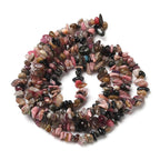 Turmalin Kristallchips 3-7mm Naturliga Ädelstenar, 1 sträng (ca 80cm)