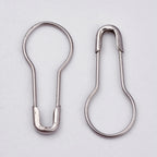 Maskmarkörer Säkerhetsnålar 22x10mm Platina, 25st