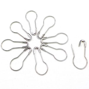 Maskmarkörer Säkerhetsnålar 22x10mm Platina, 25st