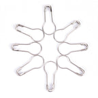 Maskmarkörer Säkerhetsnålar 22x10mm Platina, 25st