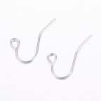 Örhängeskrokar 17x12mm Silverpläterade Nickelfria, 20-pack