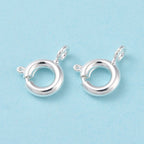 Ringlås Fjäderlås 12x7mm 925 Silverpläterad, 4st