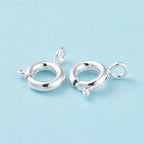 Ringlås Fjäderlås 12x7mm 925 Silverpläterad, 4st
