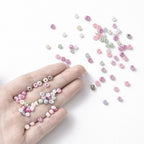Seed Beads 4mm Mixade färger Ceylon Pastell, 30 gram (ca350st)