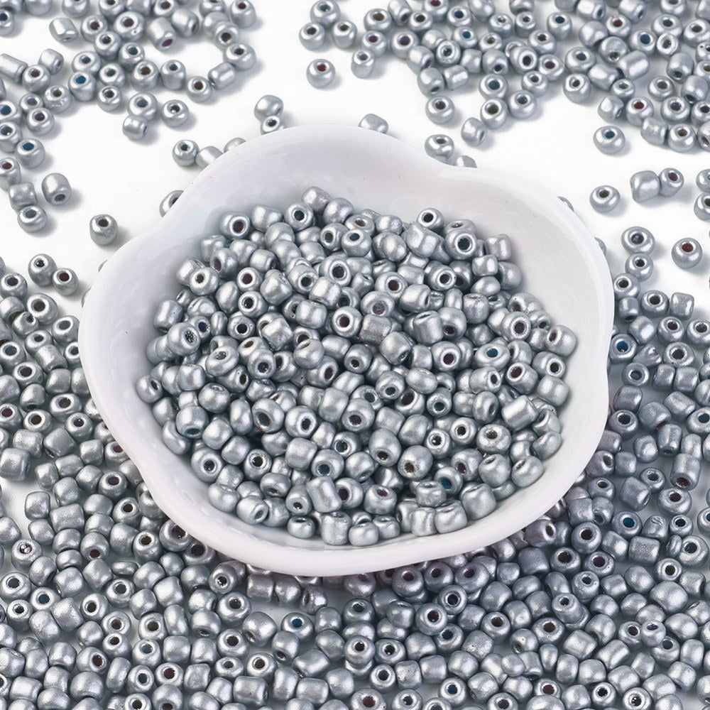 Seed Beads 2mm, 3mm eller 4mm Silver, 30 gram