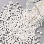 Seed Beads 2mm, 3mm eller 4mm Vit, 30 gram