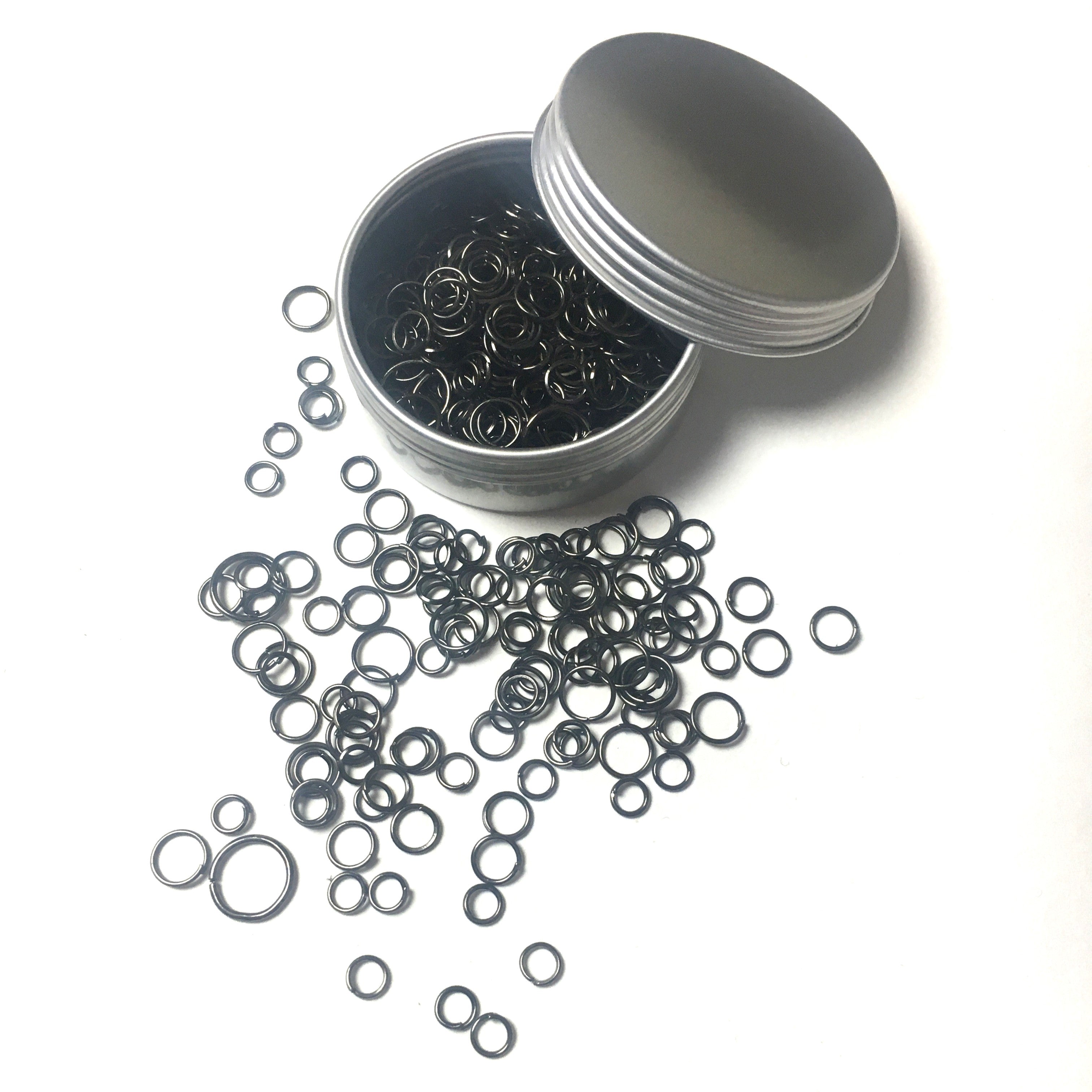 Öppna Bindringar 4mm-10mm Gunmetal Nickelfria
