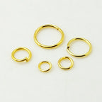 Öppna Bindringar 4mm-10mm Guldpläterade Nickelfria