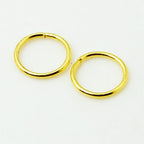 Öppna Bindringar 4mm-10mm Guldpläterade Nickelfria