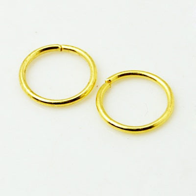 Öppna Bindringar 4mm-10mm Guldpläterade Nickelfria