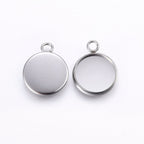 Ramberlocker Cabochon-hängen för 12mm Flatbacks, 2-pack