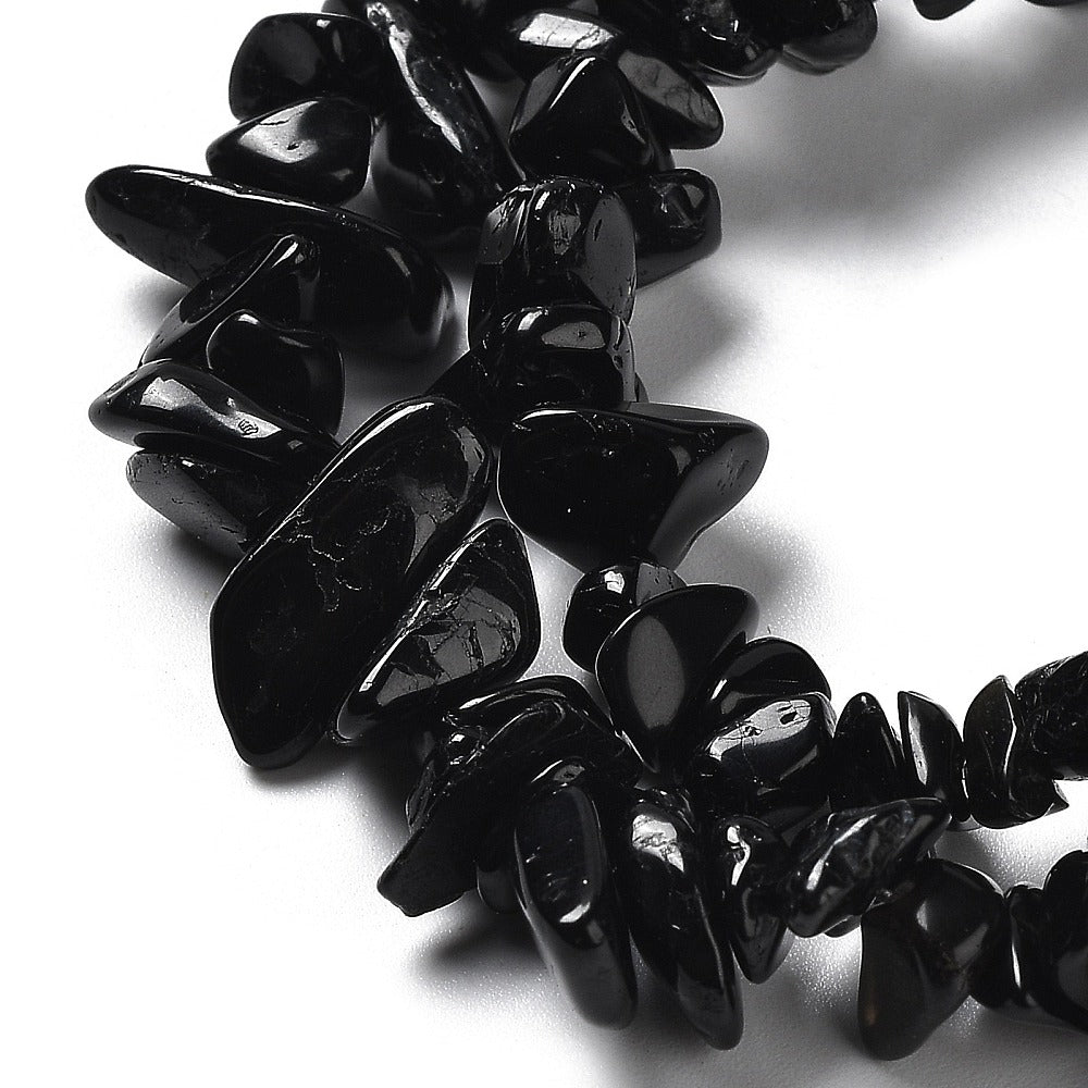 Svart Turmalin Kristallchips 5-17mm Naturliga Ädelstenar