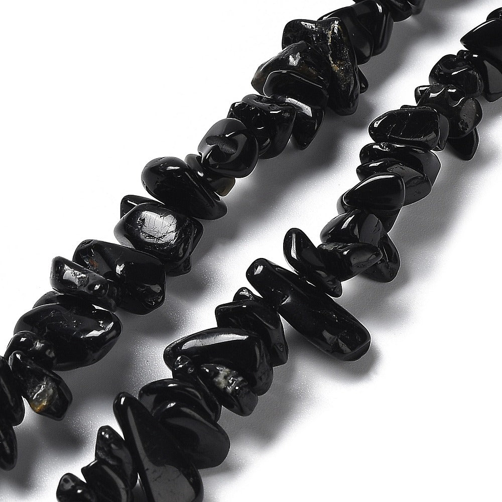 Svart Turmalin Kristallchips 5-17mm Naturliga Ädelstenar