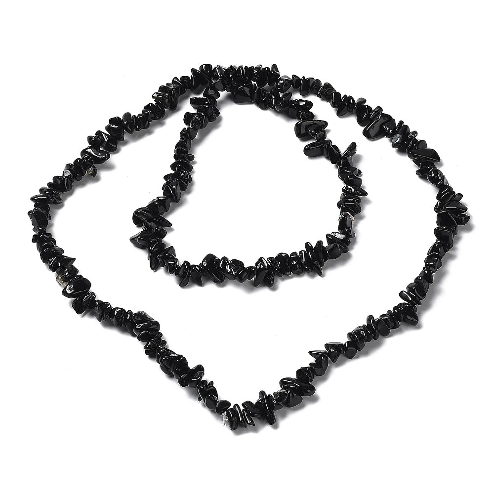 Svart Turmalin Kristallchips 5-17mm Naturliga Ädelstenar