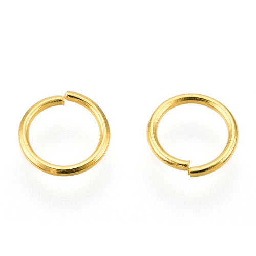 Bindringar 5x0,7mm Guldpläterade Nickelfria (ca 10% har små fläckar), 50-pack