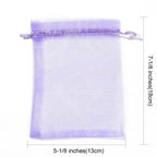 Stora Organzapåsar 13x18cm Mixade färger, 10-pack
