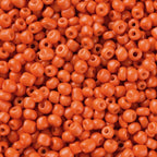 Seed Beads 2mm, 3mm eller 4mm Apelsin Orange, 30 gram