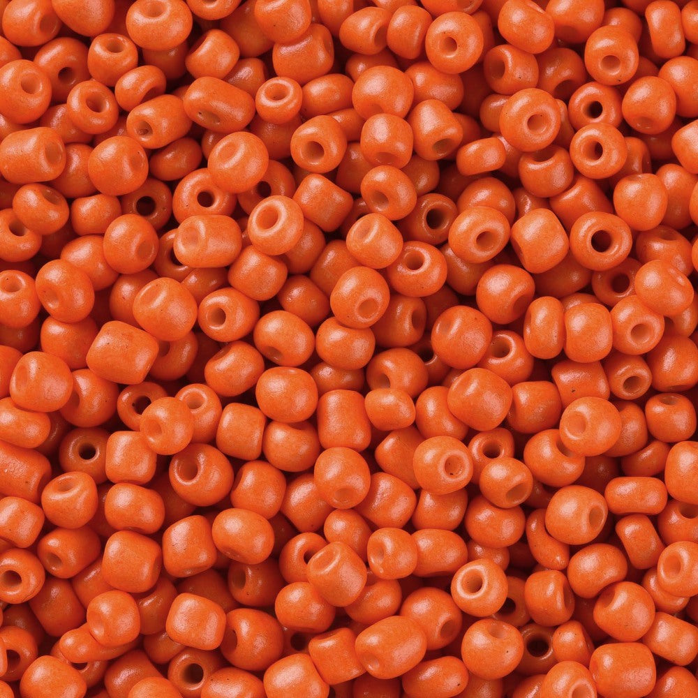 Seed Beads 2mm, 3mm eller 4mm Apelsin Orange, 30 gram
