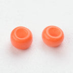 Seed Beads 2mm, 3mm eller 4mm Apelsin Orange, 30 gram