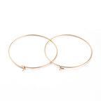 Hoops Creolörhängen 40mm 18K Guldplätering Nickelfria, 6-pack