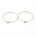 Hoops Creolörhängen 25mm 18K Guldplätering Nickelfria, 6-pack
