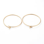 Hoops Creolörhängen 25mm 18K Guldplätering Nickelfria, 6-pack