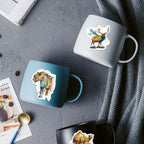 Klistermärken 37-66mm Illustrationer av Exotiska Djur, 50st