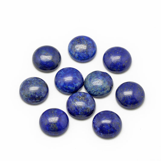 Lapis Lazuli Cabochon Flatback 12mm Naturliga ädelstenar, 1st