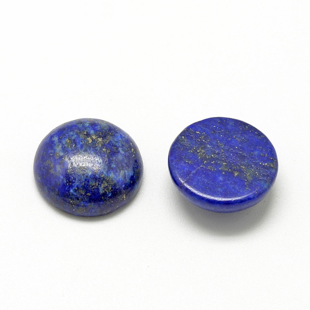 Lapis Lazuli Cabochon Flatback 12mm Naturliga ädelstenar, 1st