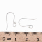 Örhängeskrokar i äkta 925 Sterling Silver 10~14x12~15mm Nickelfri, 1 par