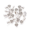 Cabochonhållare Limma på Glue On Bails 16x8mm Antiksilver Nickelfria, 4-pack