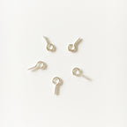 Skruvöglor i Järn 10X5mm Silver, 15-pack